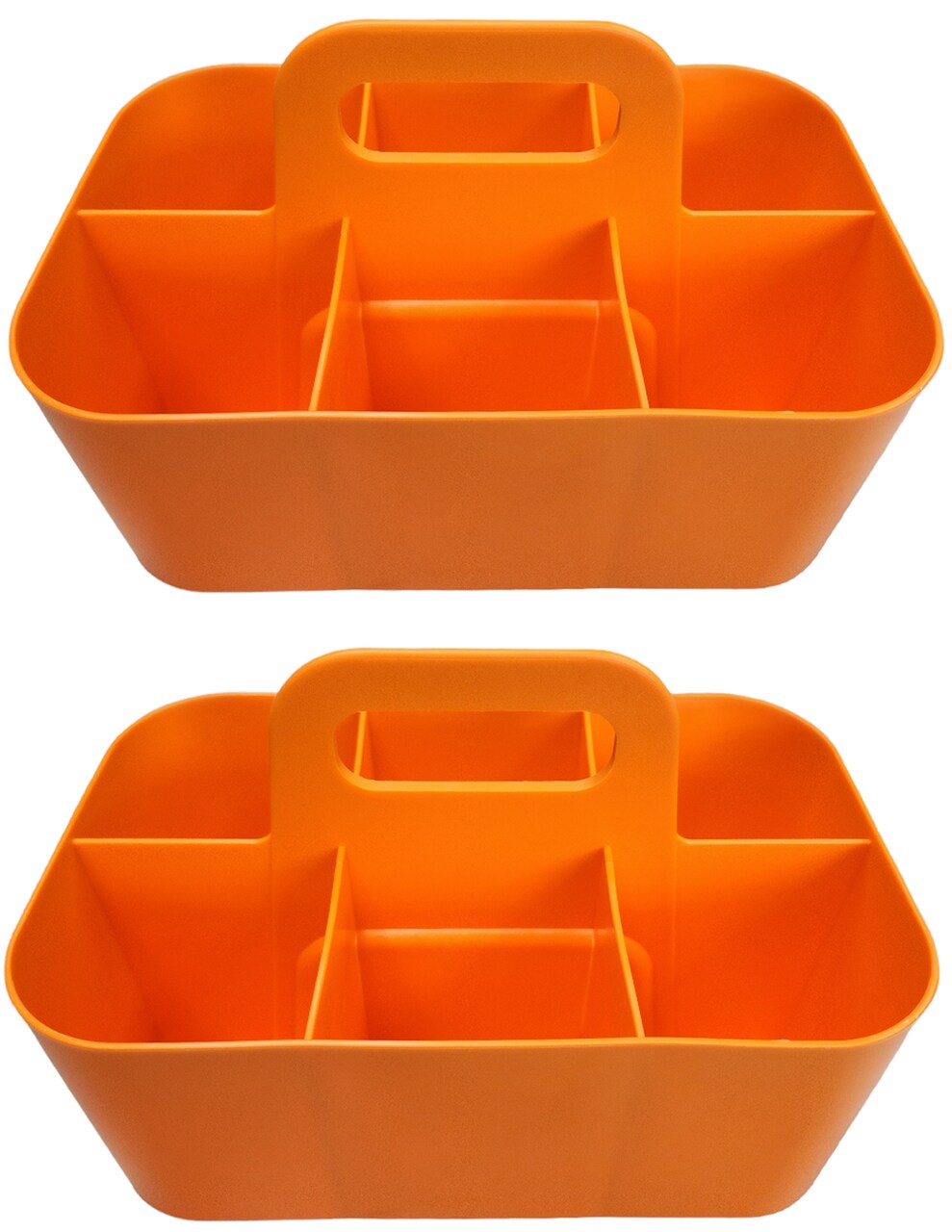 Enjoy Organizer 2 Pack Small Stackable and Portable Simple 6-Compartment Art Caddy - Made In USA